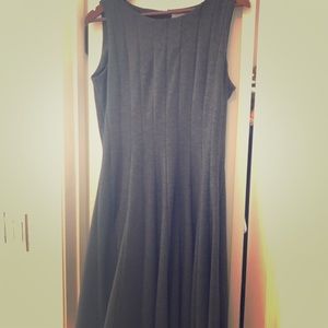 Calvin Klein Houndstooth Gray Professional Dress